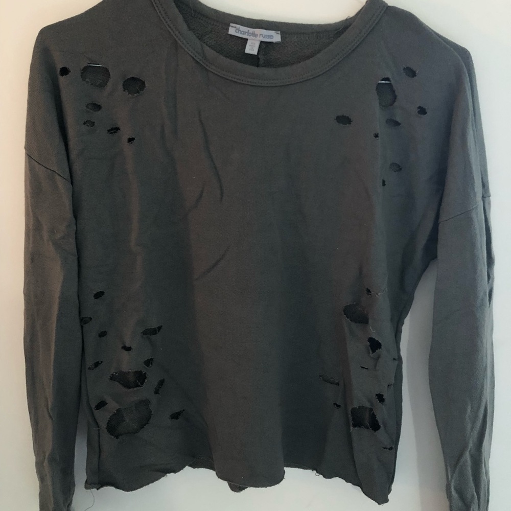 Charlotte Russe green long sleeve